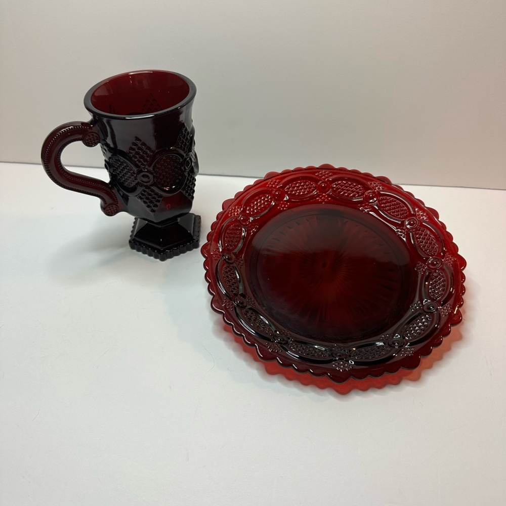 Vintage Avon Cape Cod cup and plate